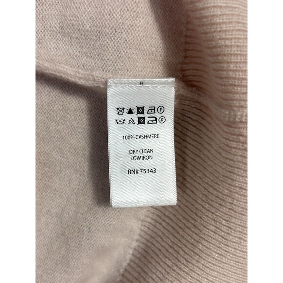 Nanette Lepore Pink 100% Cashmere Long Sleeve Sweater Soft 2 Ply Size Large - Picture 11 of 11